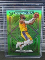 LeBron James [Green Flood] #49 Basketball Cards 2020 Panini Obsidian Prices