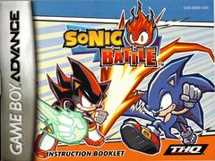 Instruction Book | Sonic Battle GameBoy Advance