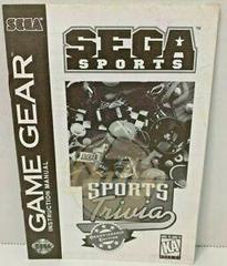 Sports Trivia - Manual | Sports Trivia: Championship Edition Sega Game Gear