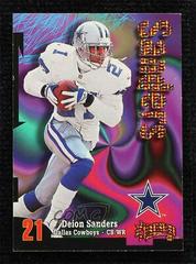 Deion Sanders [Super Rave] #206 Football Cards 1998 Skybox Thunder Prices
