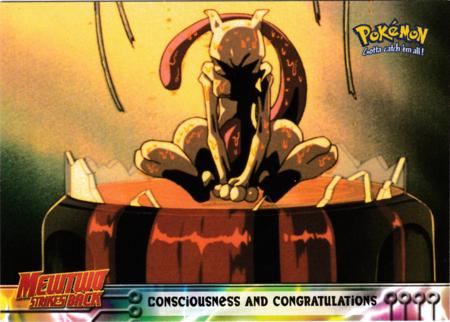 Consciousness and Congratulations #3 Pokemon 1999 Topps Movie