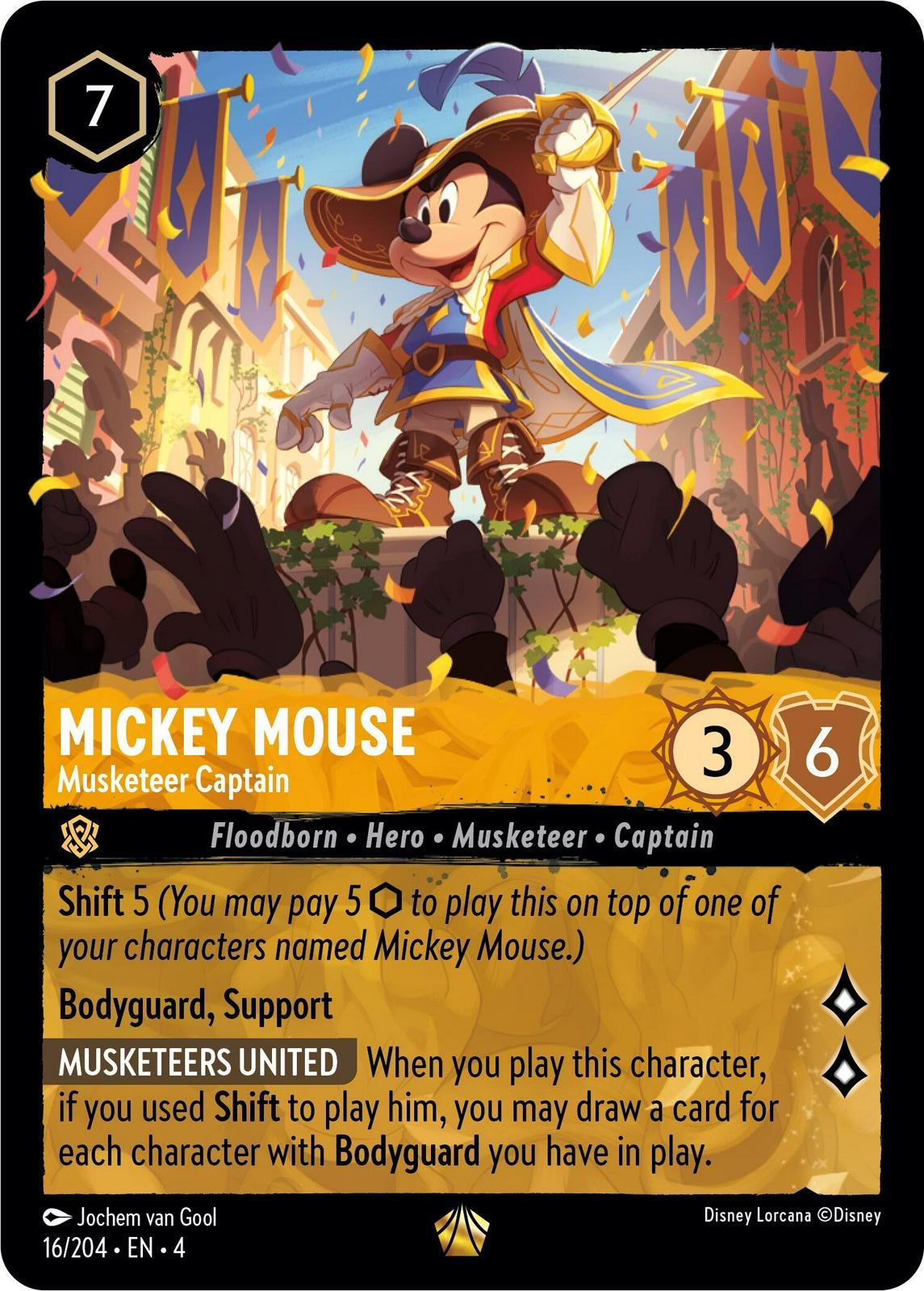 Mickey Mouse - Musketeer Captain [Foil] #16 Lorcana Ursula's Return