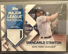 Giancarlo Stanton Baseball Cards 2022 Topps Update Major League Material Relics Prices