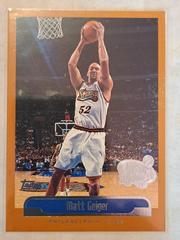 Matt Geiger #126 Basketball Cards 1999 Topps NBA Tipoff Prices