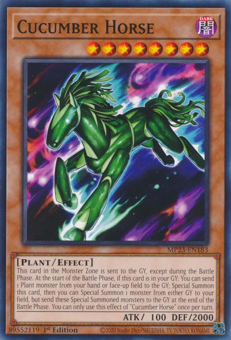 Cucumber Horse MP23-EN183 YuGiOh 25th Anniversary Tin: Dueling Heroes Mega Pack