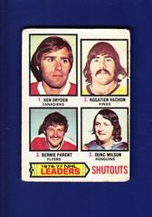 Shutouts Leaders Hockey Cards 1977 O-Pee-Chee Prices