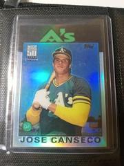 Jose Canseco [1986 Reprint Retrofractor] Baseball Cards 2001 Topps Chrome Traded Prices