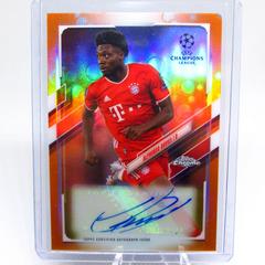 Alphonso Davies [Orange Bubbles Refractor] Soccer Cards 2020 Topps Chrome UEFA Champions League Autographs Prices