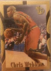 Chris Webber [Gold] #100 Basketball Cards 1994 Topps Embossed Prices