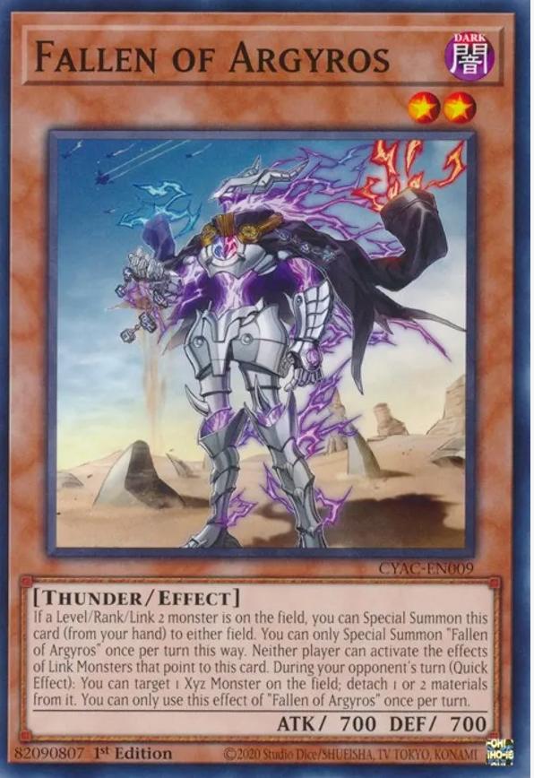 Fallen of Argyros CYAC-EN009 YuGiOh Cyberstorm Access