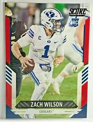 Zach Wilson [Red] #304 Football Cards 2021 Panini Score Prices
