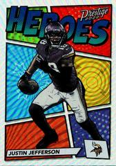 Justin Jefferson #H-10 Football Cards 2022 Panini Prestige Heroes Prices