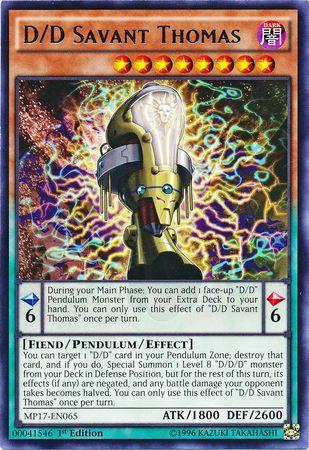 D/D Savant Thomas MP17-EN065 YuGiOh 2017 Mega-Tin Mega Pack