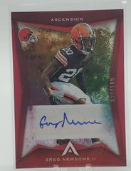 Greg Newsome #ASC-GRN Football Cards 2022 Panini Chronicles Ascension Autographs Prices