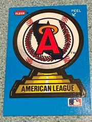 Angels Emblem  | California Angeles Baseball Cards 1987 Fleer Team Stickers