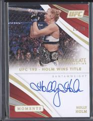 Holly Holm Ufc Cards 2021 Panini Immaculate UFC Moments Autographs Prices