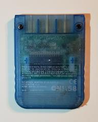 Back Of The Memory Card  | PS1 Memory Card [Clear Blue] Playstation