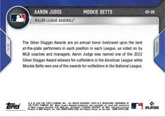 Back | Aaron Judge, Mookie Betts Baseball Cards 2022 Topps Now Off Season
