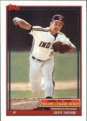 Jeff Shaw #141 Baseball Cards 1991 Topps '90 M.L. Debut Prices