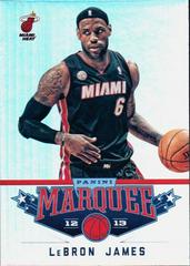 LeBron James #3 Basketball Cards 2012 Panini Marquee Prices