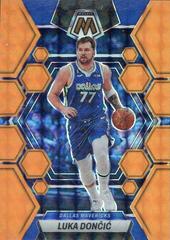 Luka Doncic [Orange Fluorescent] #1 Basketball Cards 2022 Panini Mosaic Prices