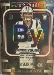 Bryce Young [Red Electric Etch] #AMA-BYO Football Cards 2023 Panini Obsidian Atomic Material Prices