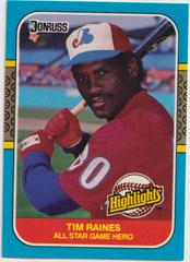 Tim Raines #16 Baseball Cards 1987 Donruss Highlights Prices