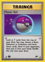 Master Ball [1st Edition] Pokemon Gym Challenge Prices
