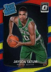 Jayson Tatum [Red, Yellow] #198 Basketball Cards 2017 Panini Donruss Optic Prices