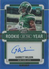 Garrett Wilson [Rookie of the Year Autograph Blue] #ROY-GW Football Cards 2022 Panini Contenders Optic Rookie of the Year Prices