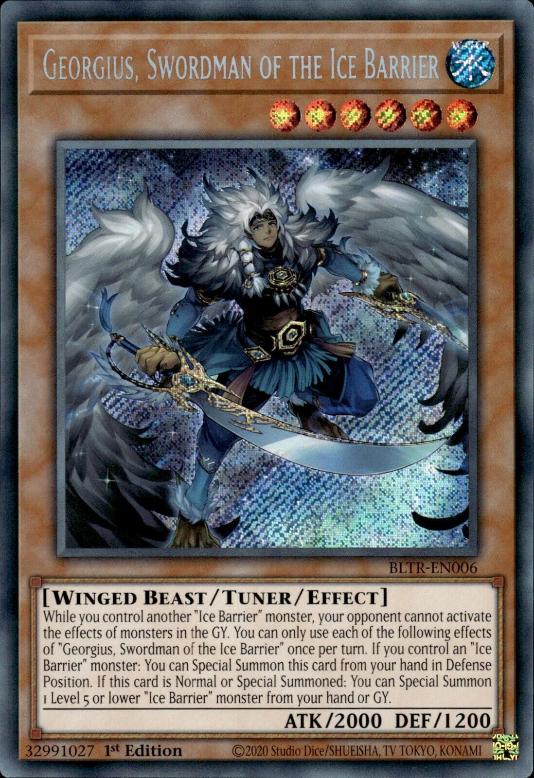 Georgius, Swordman of the Ice Barrier BLTR-EN006 YuGiOh Battles of Legend: Terminal Revenge