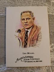 Full Size Card | Les Miles [Mini] Baseball Cards 2008 Topps Allen & Ginter