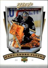 Marc Andre Fleury [Super Scripts] #237 Hockey Cards 2006 Upper Deck MVP Prices