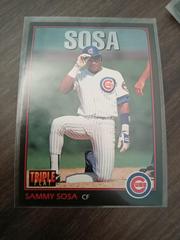 Sammy Sosa #151 Baseball Cards 1993 Panini Donruss Triple Play Prices