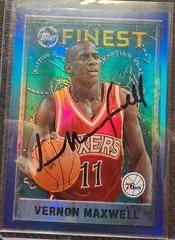 Vernon Maxwell [Refractor Autograph] #166 Basketball Cards 1995 Finest Prices