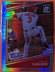 Dylan Carlson [Holo] Baseball Cards 2021 Panini Donruss Optic The Rookies Prices