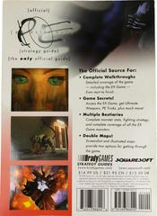 Back Cover | Parasite Eve [BradyGames] Strategy Guide
