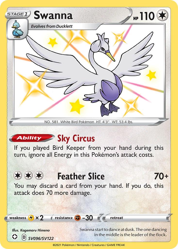 Swanna #SV096 Pokemon Shining Fates