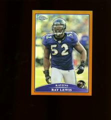Ray Lewis [Copper Refractor] #TC109 Football Cards 2009 Topps Chrome Prices