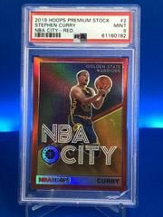 Stephen Curry [Red] Basketball Cards 2019 Panini Hoops Premium Stock NBA City Prices