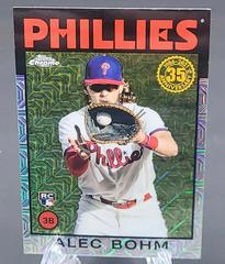 Front Of Card | Alec Bohm [Silver MOJO Refractor] Baseball Cards 2021 Topps Chrome 1986