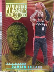 Damian Lillard [Asia Red Yellow] #24 Basketball Cards 2021 Panini Illusions Intriguing Players Prices