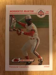 Norberto Martin Baseball Cards 1991 Impel Line Drive Prices