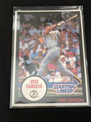 Jose Canseco [Black & White Border] Baseball Cards 1990 Kenner Starting Lineup Prices