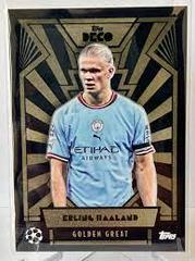 Erling Haaland [Golden Great] #ERHA Soccer Cards 2022 Topps Deco UEFA Champions League & Europa League Prices