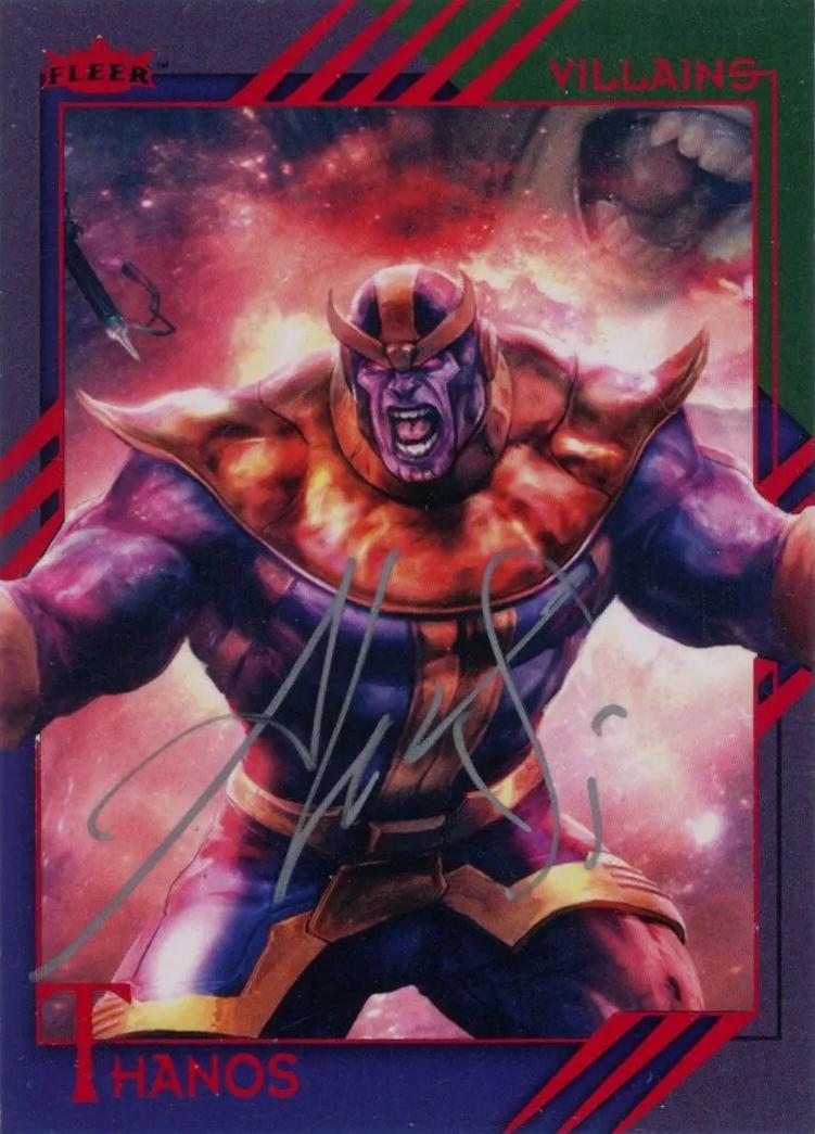 Thanos [Autograph] #54 Marvel 2015 Fleer Retro