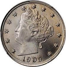 1905 Coins Liberty Head Nickel Prices