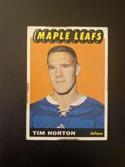 Tim Horton #79 Hockey Cards 1965 Topps Prices