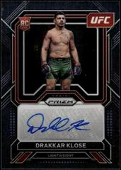 Drakkar Klose #SA-DKL Ufc Cards 2023 Panini Prizm UFC Superstar Autographs Prices