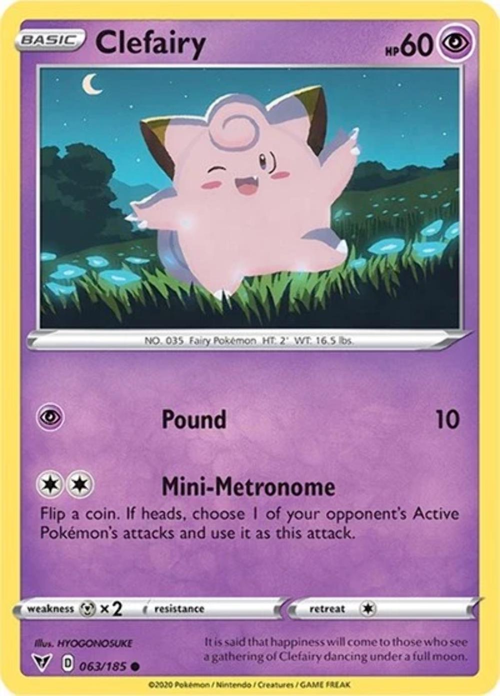 Clefairy 63 Prices Pokemon Vivid Voltage Pokemon Cards